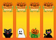 Vector: Halloween New Offer, vertical labels Halloween New Offer, vertical labels