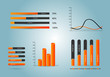 Infographics elements.Diagrams