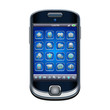 Mobile phone with icons