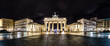 Brandenburger Tor Berlin bei Nacht Panorama
