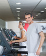 Men Running On Treadmill