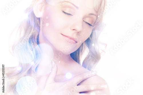 Photo: beautiful woman with long hair beautiful woman with long hair