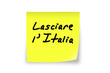 Leaving italy, job is abroad