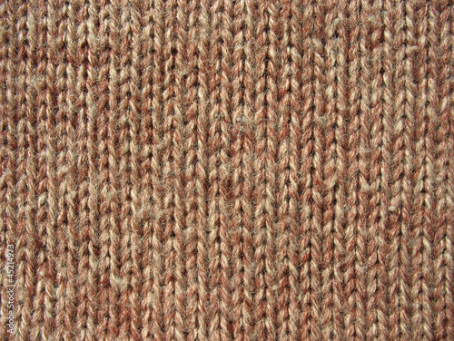 Photo: Texture of brown knitted linen Texture of brown knitted linen
