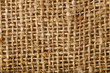Close-up of rough sackcloth texture