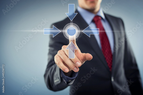 Photo: Man with Touchscreen Man with Touchscreen