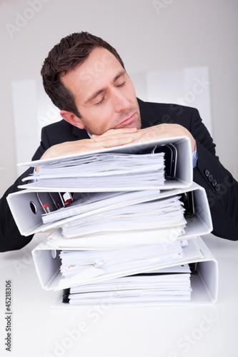Photo: Bored Businessman Bored Businessman