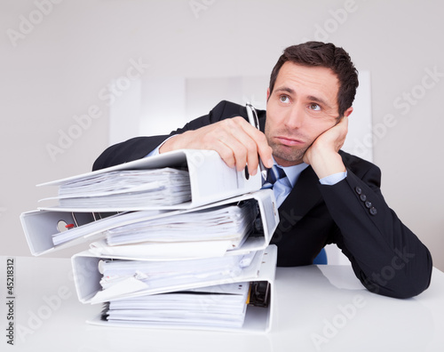 Photo: Bored Businessman Bored Businessman