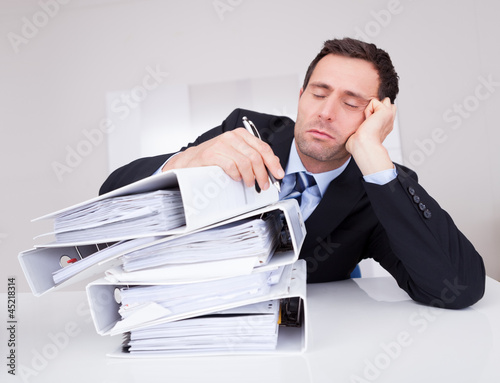 Photo: Bored Businessman Bored Businessman