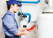 Plumber at work