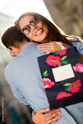 Photo: Loving couple shopping Loving couple shopping
