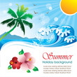 Summer holiday vector design