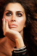 Closeup of  Beautiful Woman's Face .