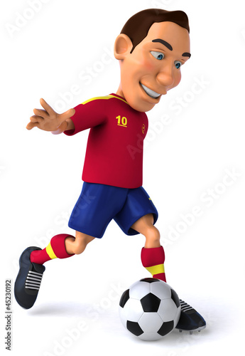 Illustration: Spanish footballer Spanish footballer