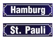 Strassenschild Hamburg St. Pauli