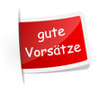 Schild gute Vorsätze