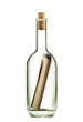 message in bottle with path l