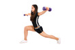 Isolated fitness girl