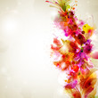 Vector: Vintage Abstract background with floral branch Vintage Abstract background with floral branch