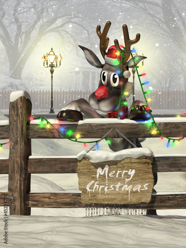 Illustration: Christmas reindeer Christmas reindeer