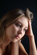 beauty girl cry