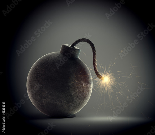 Illustration: Vintage bomb Vintage bomb