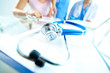 Stethoscope on workplace