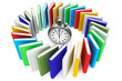 Illustration: Books with StopWatch Books with StopWatch