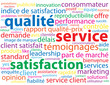 Nuage de Tags QUALITE - SERVICE - SATISFACTION (client garantie)