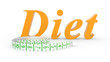 Inscription a diet and measure tape