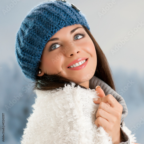 Photo: Smiling girl outdoor Smiling girl outdoor
