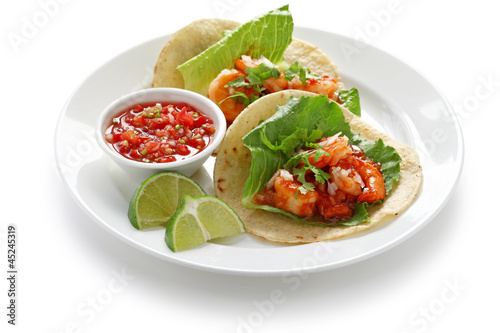 Photo: shrimp tacos, mexican cuisine shrimp tacos, mexican cuisine