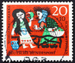 Postage stamp Germany 1962 Snow White and Witch, Scene from The