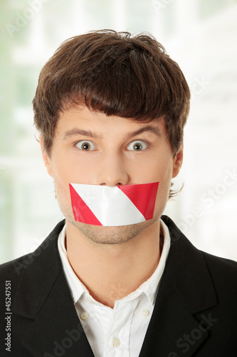 Photo: Freedom of speech concept. Freedom of speech concept.