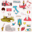 Vector: Italy travel icons Italy travel icons