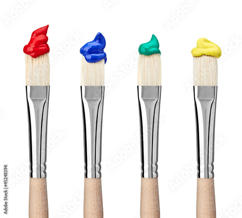 Photo: paint brush art and craft paint brush art and craft