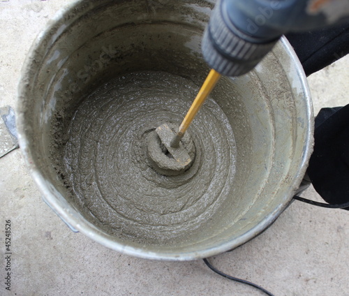 Photo: concrete mixing concrete mixing