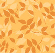 Seamless pattern with autumn leaves. Vector illustration.