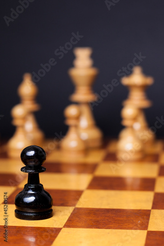 Photo: Chess racism Chess racism