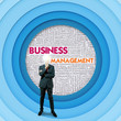 Business word cloud for business concept, Business Management