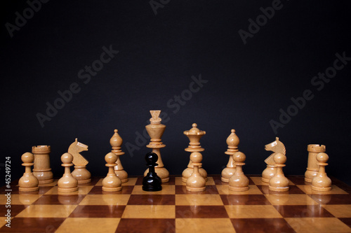 Photo: Chess racism Chess racism