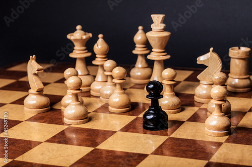 Photo: Chess racism Chess racism