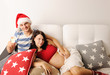 Pregnant Couple at Christmas