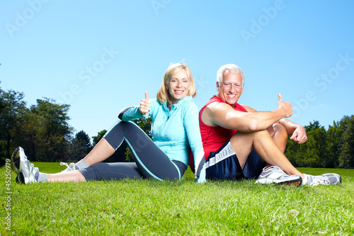 Photo: Fitness couple. Fitness couple.