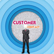Business word cloud for business concept, Customer Contact