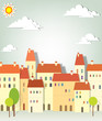 Vector: panorama town panorama town