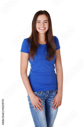 Photo: Happy young student woman Happy young student woman