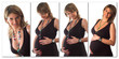 beautiful pregnant woman composition