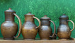 ceramics are for sale at an outdoor market