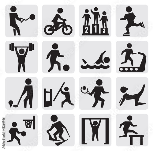 Vector: sport icons sport icons